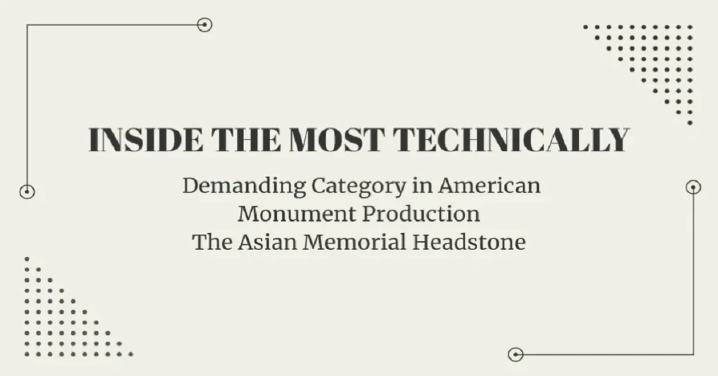 asian memorial headstone